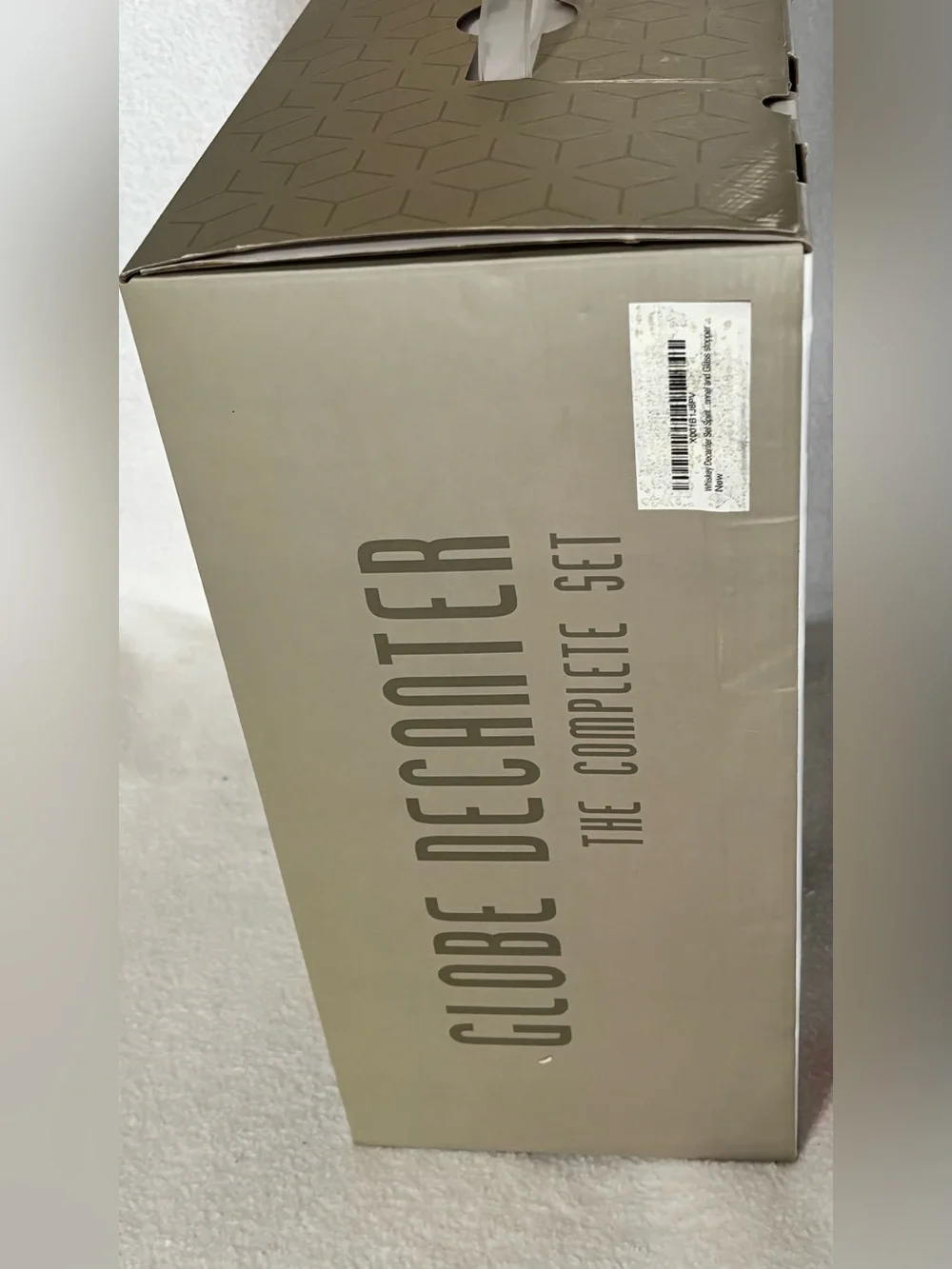 Globe brand decanter